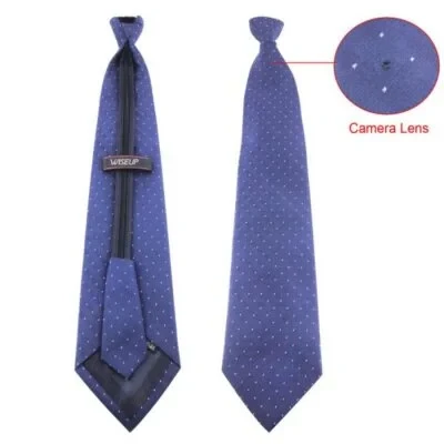 Full HD Neck Tie Hidden Camcorder Camera, Secret Office Spy Tie Wearable Camera Professional Hidden Wearable Tie Spy Cam Long Battery Backup up to 4 Hours