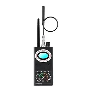 RF Signal Detector with Digital Display,Camera Detector, Dual Antenna, Signal Strength Indicator, AI Mode, Black