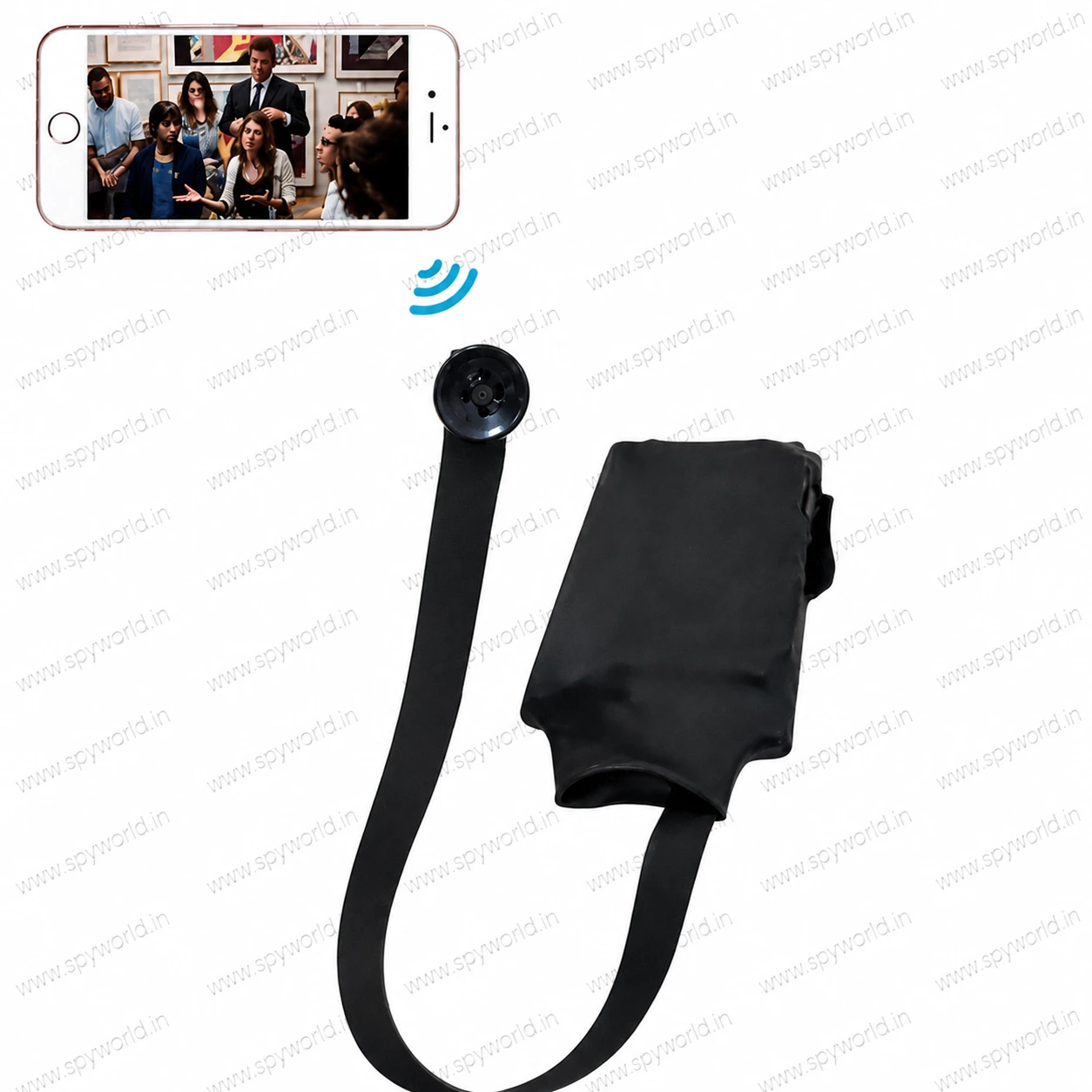 WiFi Button Spy Camera 1080P– Hidden Mini Button Camera with Live Monitoring, Audio Video Recording & 2 Hours Battery Backup