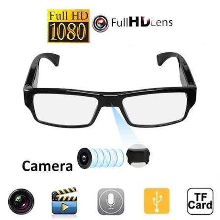 Invisible Lens Spy Camera Glasses Mini Hidden Eyewear Specs, Hidden Lens Specs Camera
