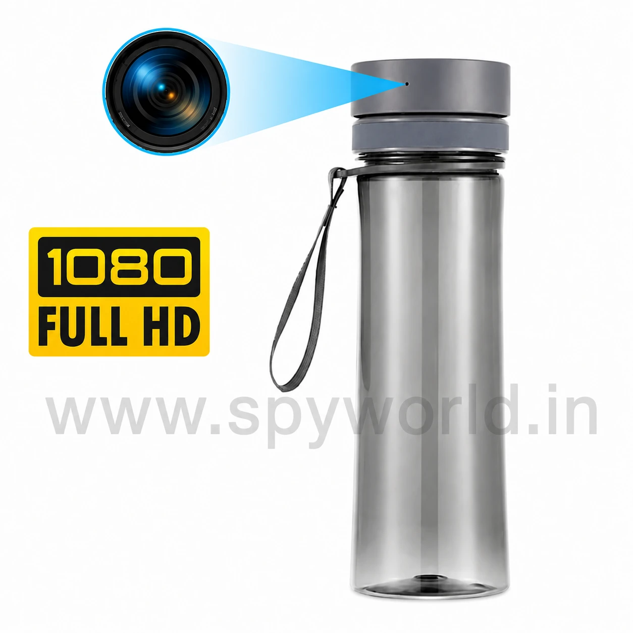 1080P WiFi Water Bottle Spy Camera, Hidden Camera Water Bottle with Live Monitoring, Audio Video Recording