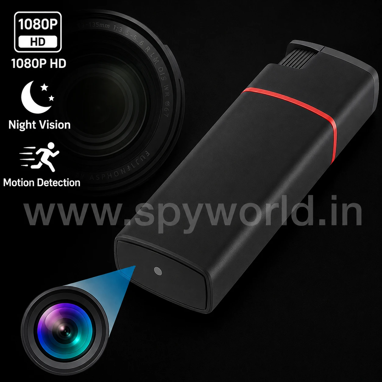 1080P HD Electric Lighter Spy Camera, Real Electric Lighter Spy Camera Recorder