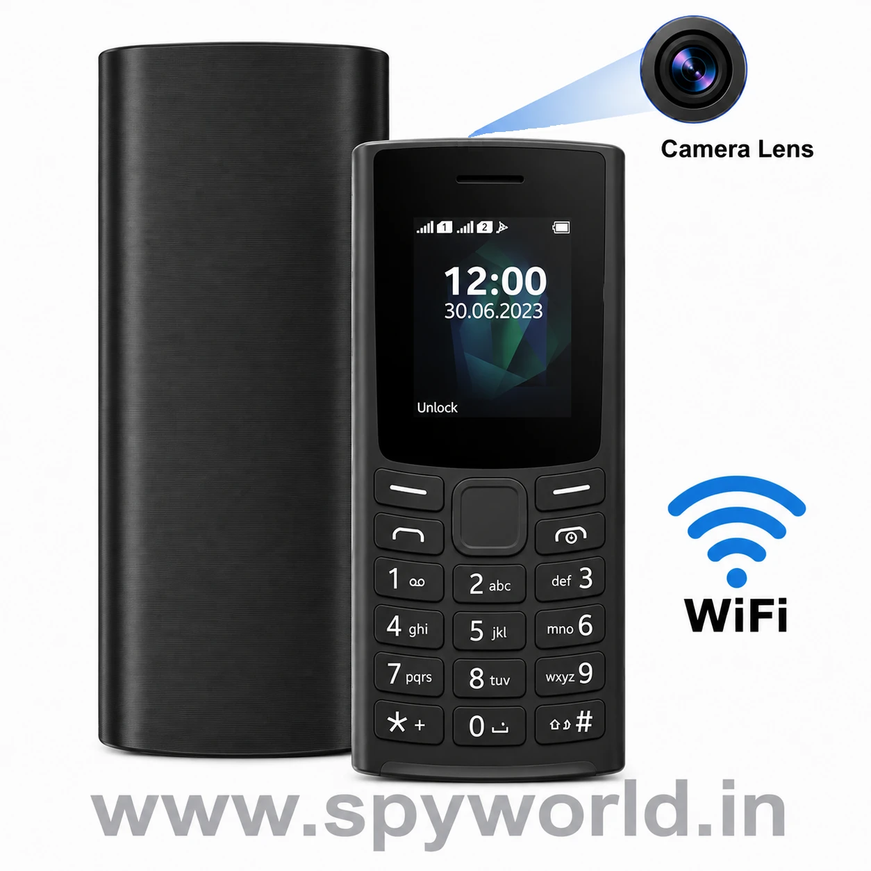 4K Full HD 5G WiFi Keypad Mobile Spy Camera, Hidden Camera Phone with Live Monitoring & Audio Video Recording