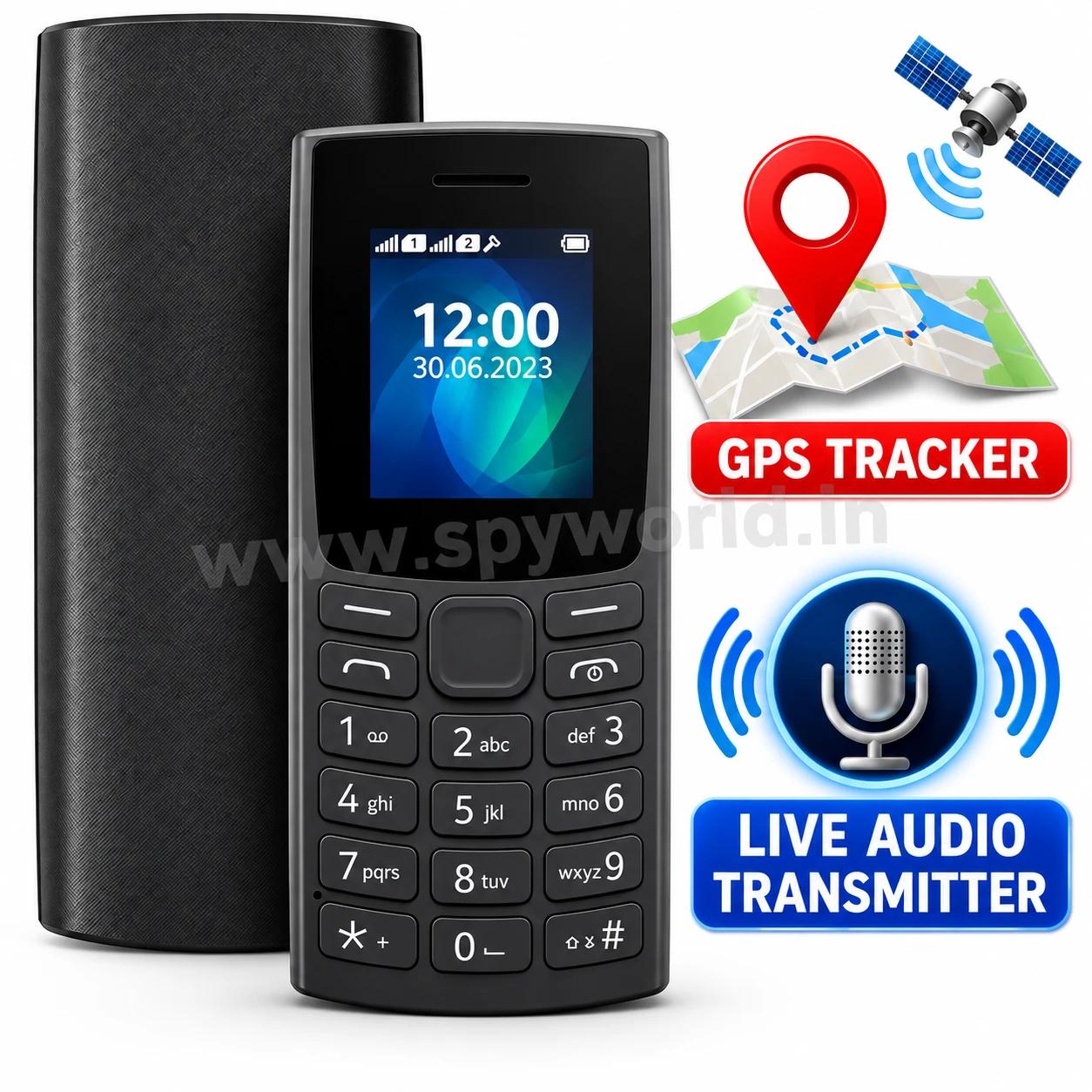 Branded Keypad Mobile GPS Tracker with Live Audio Monitoring, Keypad Mobile GSM BUG
