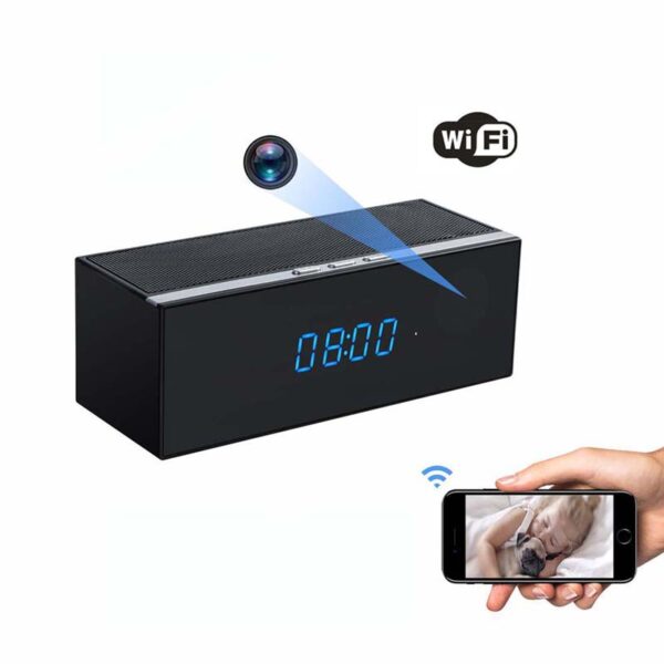 Table Clock Spy Camera for Home