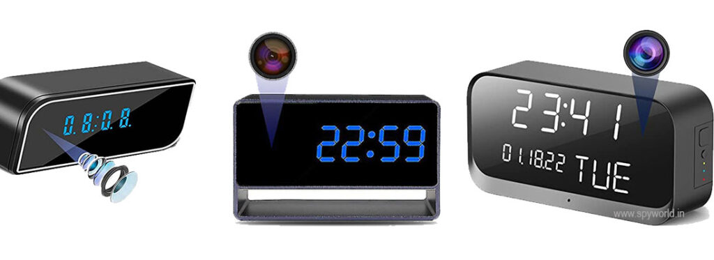 WiFi Wireless Table Clock Spy Camera with Night Vision and Long Battery Backup