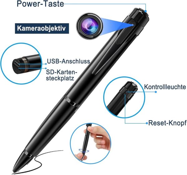 Full HD Hidden Pen Camera