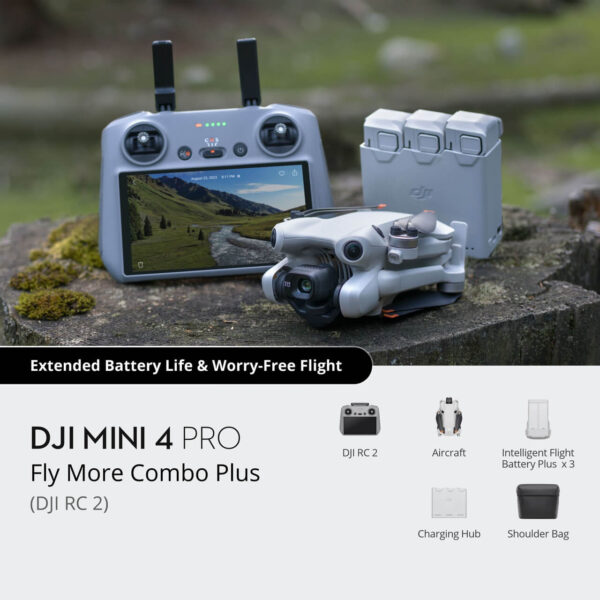 DJI Mini 4 Pro Fly More Combo Plus Drone Camera