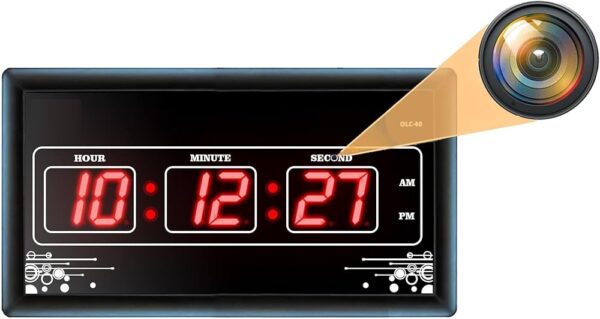 Digital Wall Clock Camera