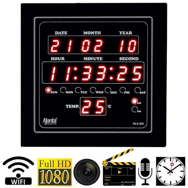 Spy digital clock camera 1